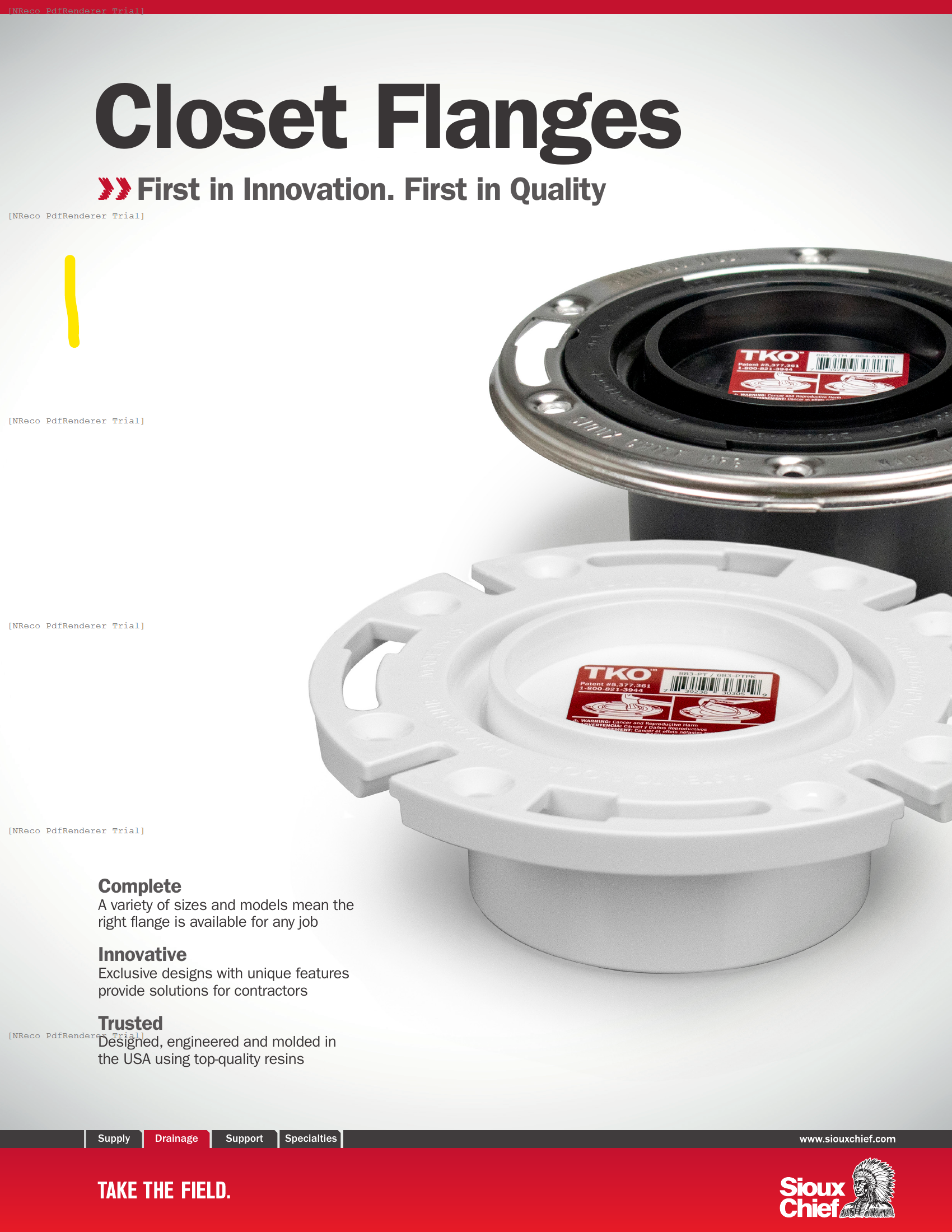 CLOSET FLANGES - BROCHURE.PDF Brochure Document